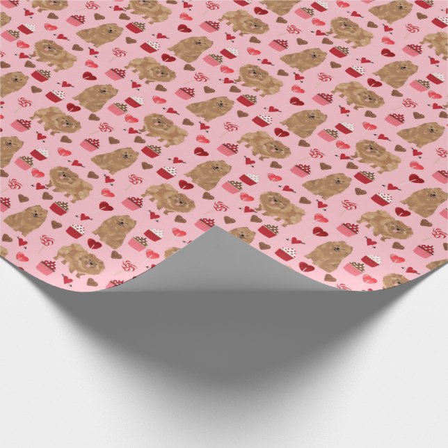Pommern Wrapping papprare valentines day Presentpapper (Hörn)