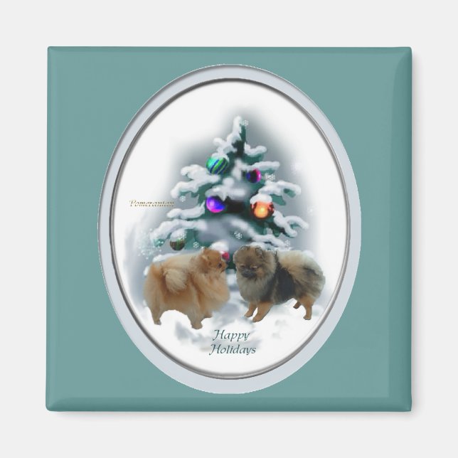 Pommernas julklappar magnet (Framsidan)