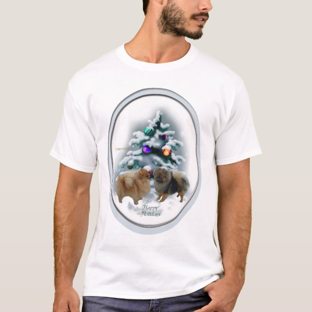 Pommernas julklappar t-shirt (Framsida)