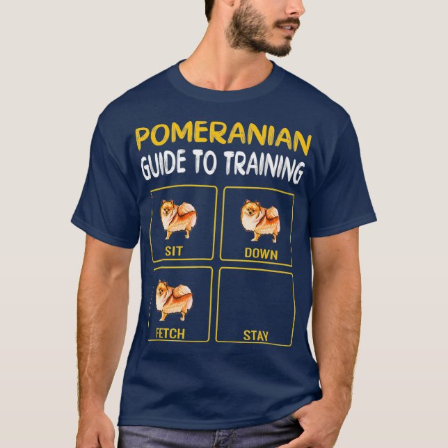 Pommerns handbok för utbildning av Hund T Shirt (Framsida)