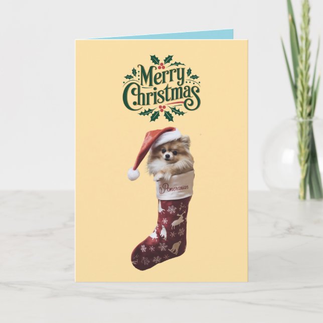 Pommerns julklapp kort (Framsida)
