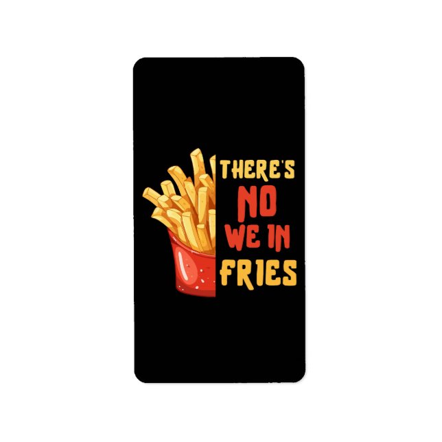 pommes frites adressetikett (Framsidan)