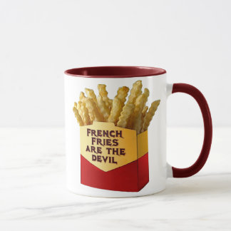 Pommes frites är djävulenmuggen mugg