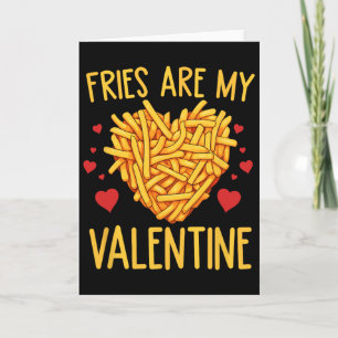 Pommes Frites Är Min Valentin Pommes Frites Älskar Kort