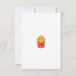 Pommes frites, chips, hette chips tema tack kort