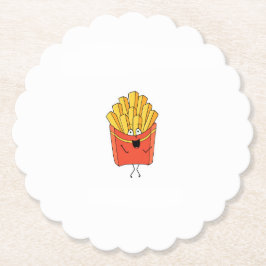 Pommes frites, chips, hette chips tema underlägg papper