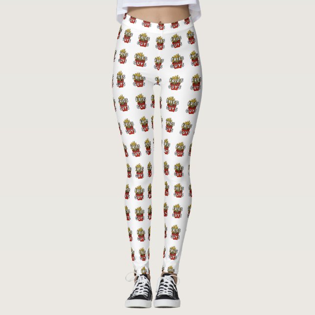 Pommes frites för grabbdesign leggings (Framsida)