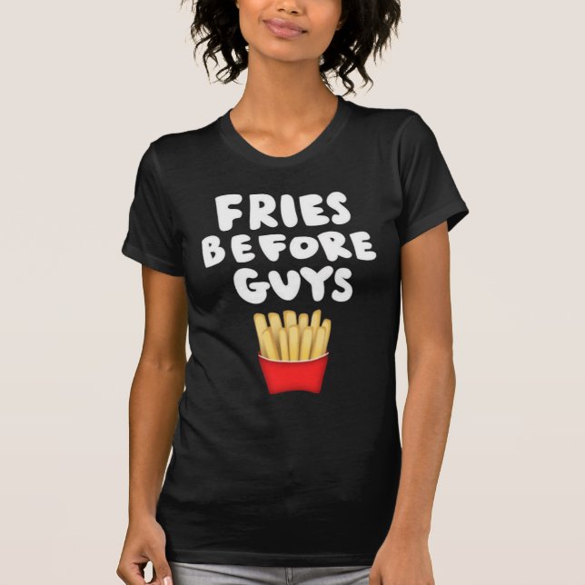 Pommes Frites Före Killar T-Shirt (Framsida)