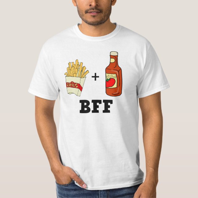 Pommes frites & Ketchup BFF Tröja (Framsida)