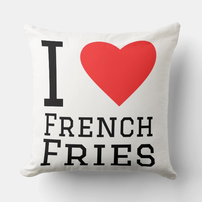pommes frites-mönster kudde (Framsida)