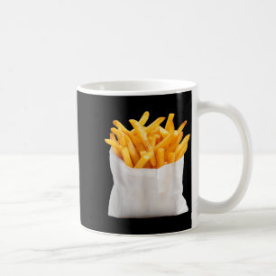 Pommes Frites Stekar Roligt Halloween Mat Kostym Kaffemugg