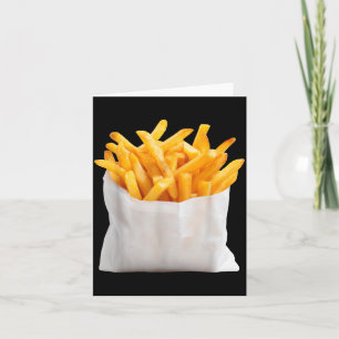 Pommes Frites Stekar Roligt Halloween Mat Kostym Kort