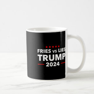 Pommes frites Vs lögner Trump 2024 Franska pommes Kaffemugg