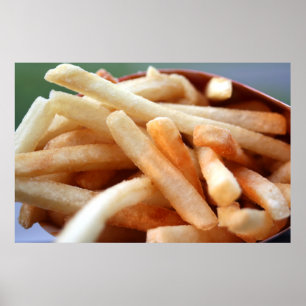 Pommes fritesaffisch poster