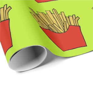 Pommes fritesdesign presentpapper