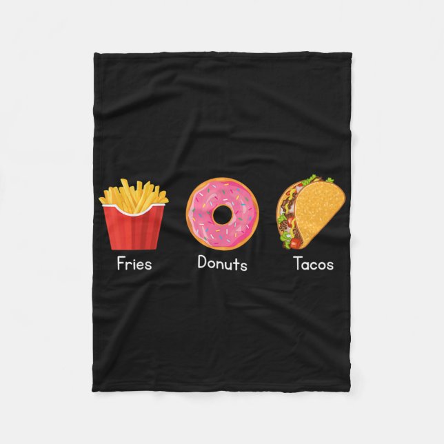 Pommes Fritter Munk Tacos  Fleecefilt (Framsidan)