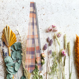 Pommonkontroll av den moderna orangen Fall tartan Slips