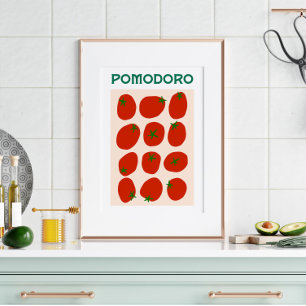 Pomodoro Italienska Tomato Retro Modern Vintage St Poster