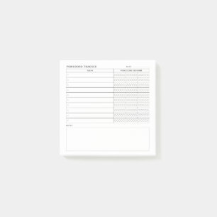 Pomodoro Study Habit Planner Post-it Block