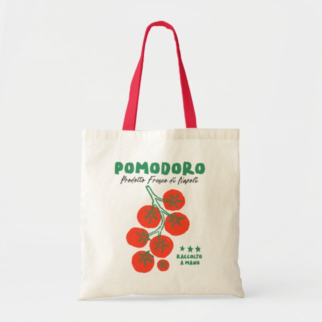Pomodoro Tomater på Vine Tote Bag Tygkasse (Framsidan)
