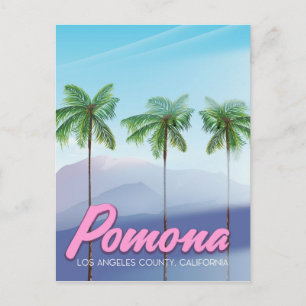 Pomona, Kalifornien, USA, reseaffisch Vykort