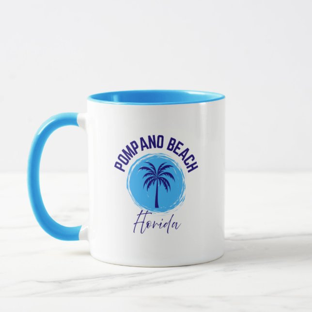 Pompano Beach Florida Kaffemugg (Vänster)