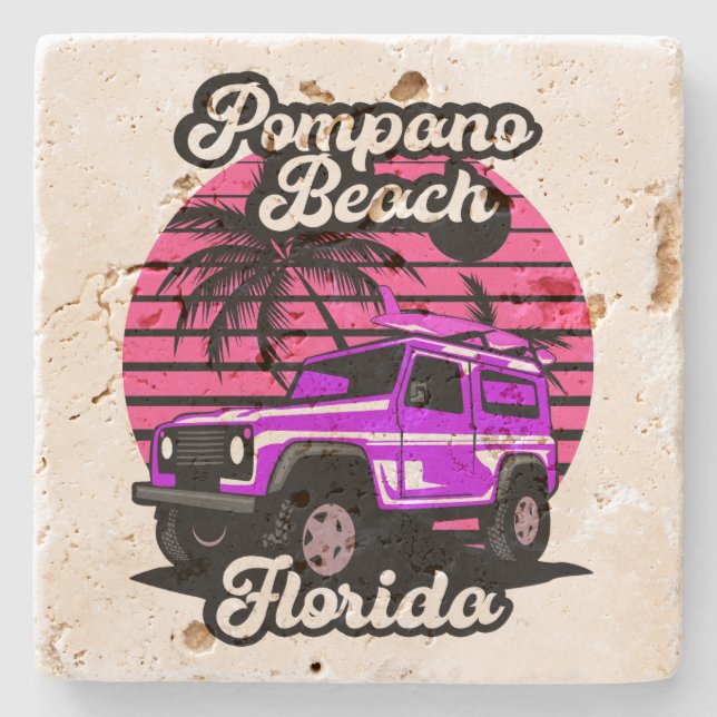 Pompano Beach,Florida Stenunderlägg (Framsidan)