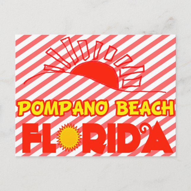 Pompano Beach, Florida Vykort (Framsida)