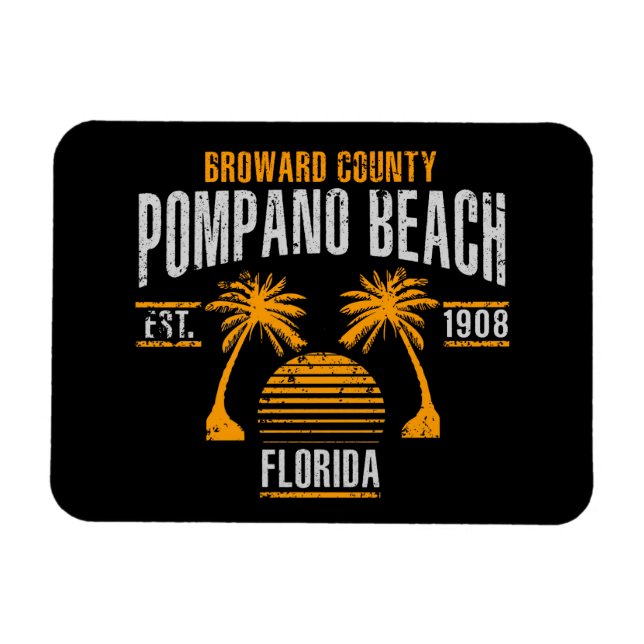 Pompano Beach Magnet (Horisontell)