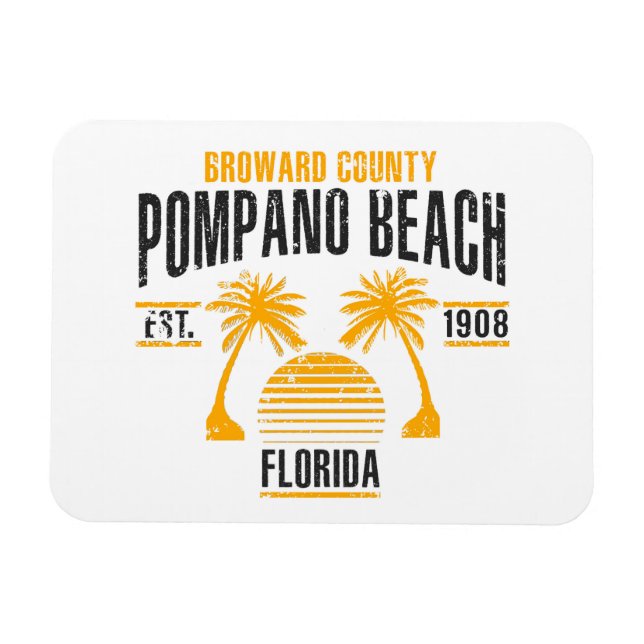 Pompano Beach Magnet (Horisontell)