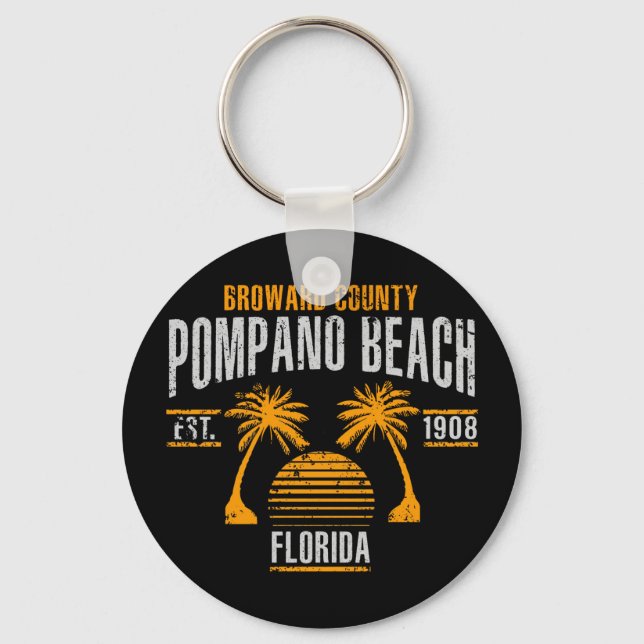 Pompano Beach Nyckelring (Framsida)