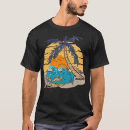 Pompano Fiske Strand Retro Surf T Shirt