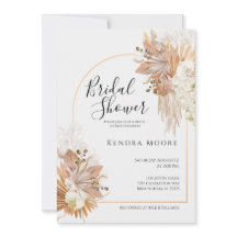 Pompas grus Arched Ram Baby Shower-inbjudan