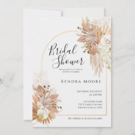 Pompas grus Arched Ram Baby Shower-inbjudan