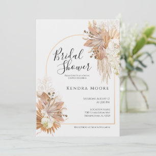 Pompas grus Arched Ram Baby Shower-inbjudan