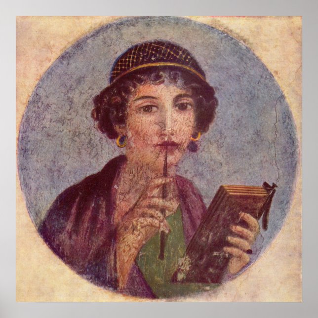 Pompeeii Sappho Poster (Framsidan)