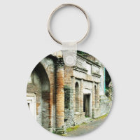 Pompeeiis ruins - marknadsplats med tempel