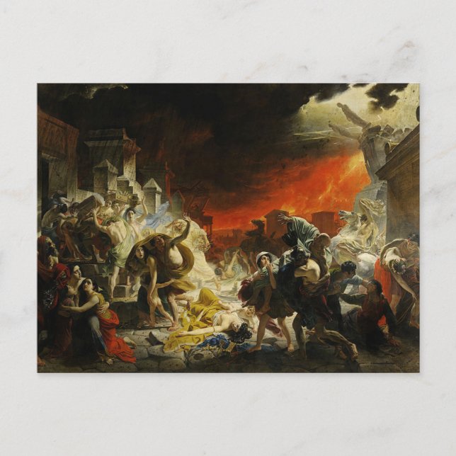 Pompeeiis sista dag vykort (Framsida)