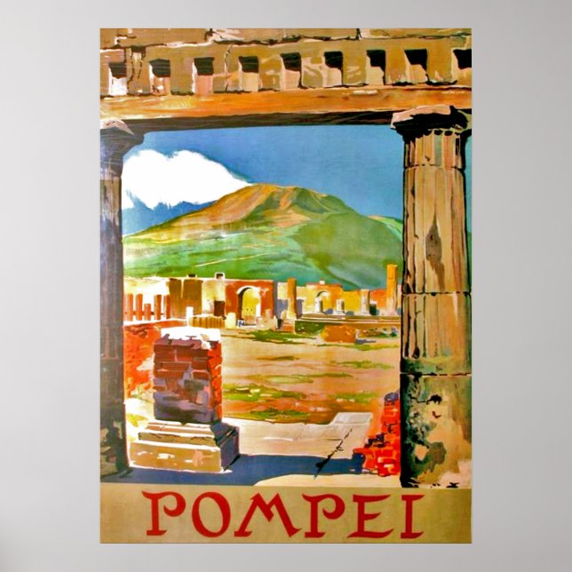 Pompei, arkeologisk plats, Italien Poster (Framsidan)