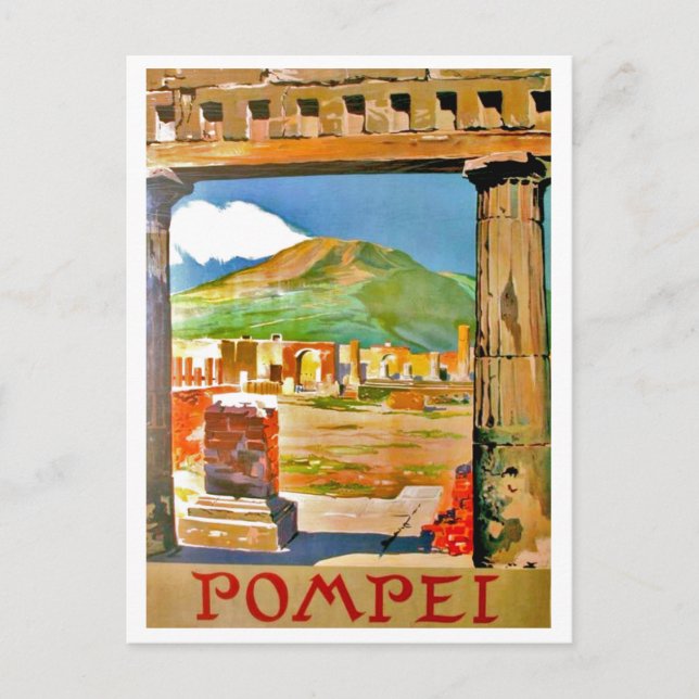 Pompei, arkeologisk plats, Italien Vykort (Framsida)