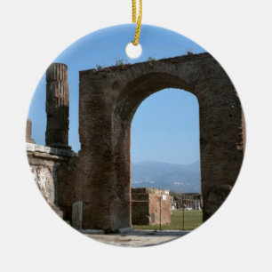 Pompeii archaeological plats julgransprydnad keramik