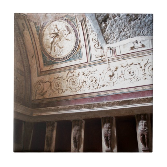 Pompeii Bathhouse Kakelplatta (Framsidan)