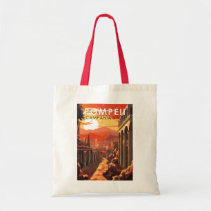 Pompeii Campania Italien Travel Art Vintage Tygkasse