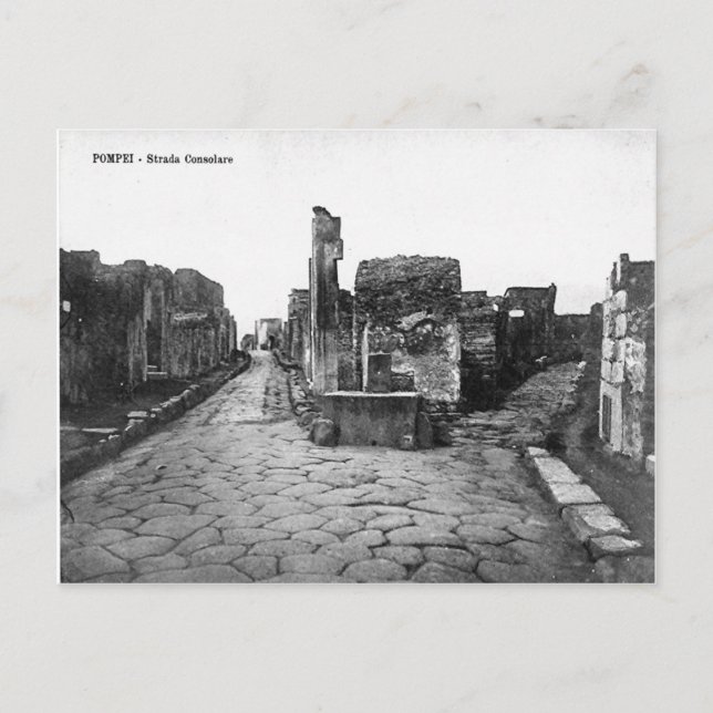 Pompeii, Crossways i staden Vykort (Framsida)