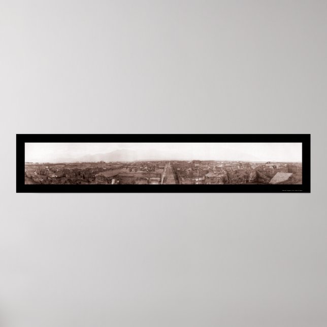 Pompeii Destroyed City Photo 1909 Poster (Framsidan)