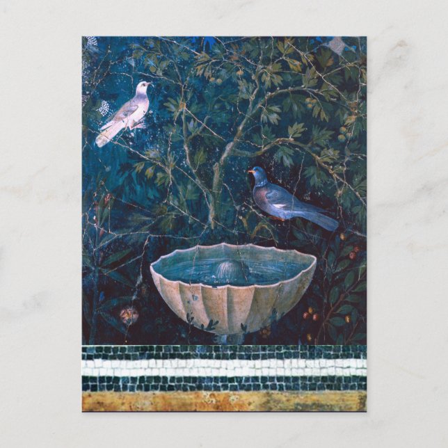 POMPEII-INSAMLING/DOV I GARDEN VYKORT (Framsida)