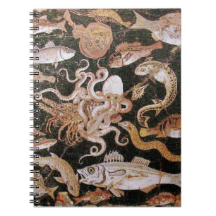 POMPEII-INSAMLING/OCEAN-HAVSLIVSCENE ANTECKNINGSBOK MED SPIRAL