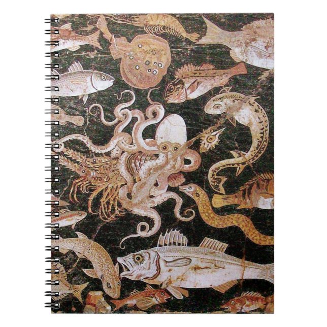 POMPEII-INSAMLING/OCEAN-HAVSLIVSCENE ANTECKNINGSBOK MED SPIRAL (Framsidan)