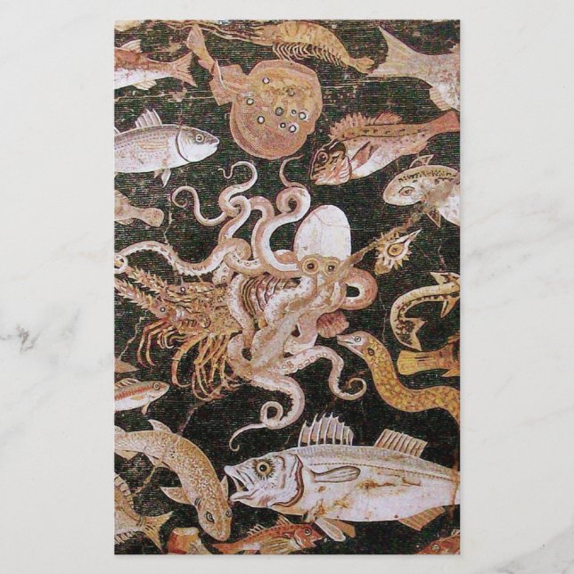 POMPEII-INSAMLING/OCEAN-HAVSLIVSCENE BREVPAPPER (Framsida)