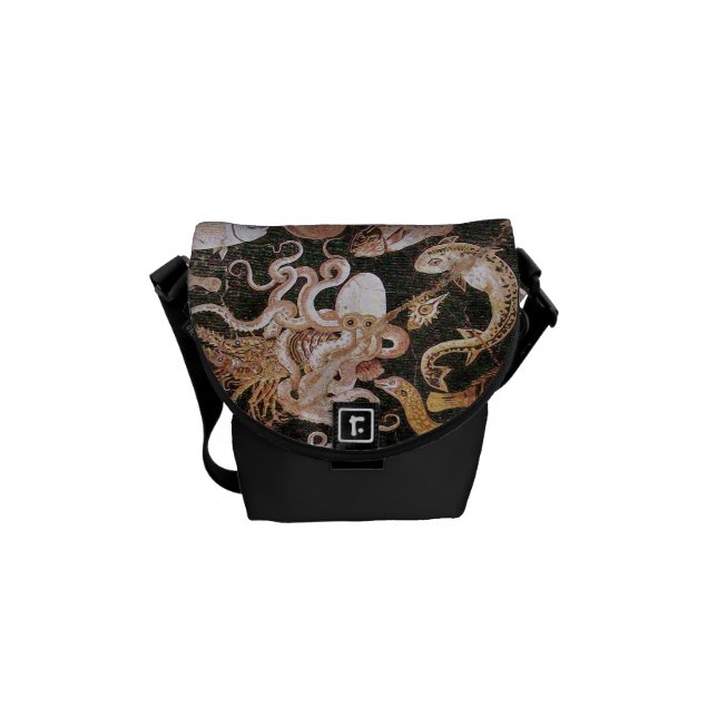 POMPEII-INSAMLING/OCEAN-HAVSLIVSCENE MESSENGER BAG (Framsidan)